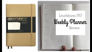 Leuchtturm 1917 Weekly Planner amp Notebook Review [upl. by Surtemed]