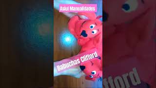 como hacer babuchas pantuflas EL GRAN PERRO ROJO CLIFFORD manualidades tutorial shorts diy [upl. by Benedix934]