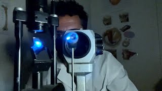 ASMR Optometrist Glaucoma Exam following your recent Cranial Nerve Exam ROLE PLAY [upl. by Gruchot210]