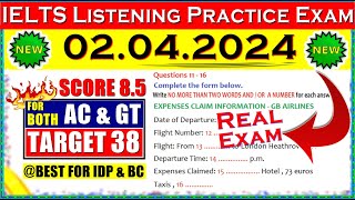 IELTS LISTENING PRACTICE TEST 2024 WITH ANSWERS  02042024 [upl. by Eelrefinnej]