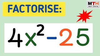 Factorise 4x225  Factor 4x225 [upl. by Hanford]