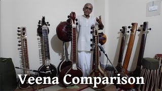 Comparison Chandraveena and Saraswati Veena [upl. by Maeve192]