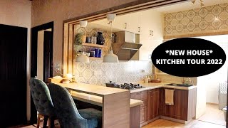 NEW HOUSE Kitchen tour 2022  How I designed my new kitchen functionally  INDIAN KITCHEN TOUR [upl. by Boarer]