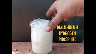 Attempts to make Dialuminium hydrogen phosphite [upl. by Aehtorod]