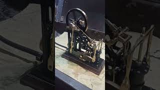 DOUBLE BEAM STEAM ENGINE MODEL  TEST 1  DAMPFMASCHINE [upl. by Philipines]