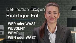 Grundlagen der deutschen Grammatik Die Deklination von Nomen [upl. by Ressay]