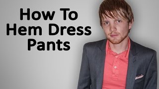 How To Hem Dress Pants Blind Stitch [upl. by Otrebor431]