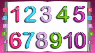 Learn to Write Numbers  10 Little Numbers Song for Children [upl. by Anam]