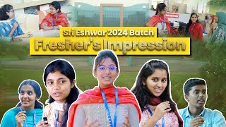 What 2024 batch 1st year students love about Sri Eshwar [upl. by Aitnwahs587]