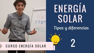 2 ¿Qué tipos de energía solar hay Curso Energía Solar [upl. by Crowe]