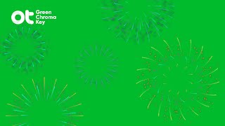 Fuegos Artificiales Fondo Verde Pack No 1 Green Chroma key [upl. by Arlan]