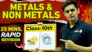 Metals and Non Metals in 25 Minutes🔥 Class 10th  Rapid Revision  Prashant Kirad [upl. by Santos205]