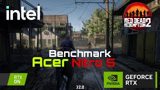 ACER NITRO 5 RTX 3070 Ti Laptop 150W  Red Dead Redemption 2 GAMEPLAY BENCHMARKS 1440p [upl. by Siaht246]