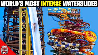 Top 10 Worlds Most INTENSE Waterslides [upl. by Rebhun]