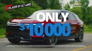 Blazer Special offer 10000 and no payment for 2 years electricvehicles Chevrolet blazerev [upl. by Aivart]