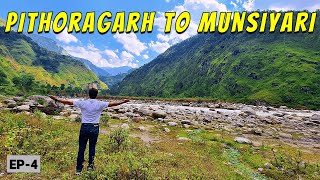 Pithoragarh To Munsiyari Via Jauljibi Madkot  Pithoragarh To Munsiyari By Car  Vikram Xplorer [upl. by Eyatnod]