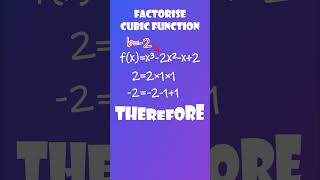 Easiest way to factorise x32x2x2 mathematics factorisationofpolynomials [upl. by Legnalos]