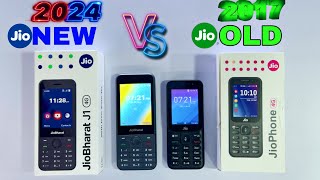 Jio Phone New Vs Jio Phone Old  Jio Bharat J1 amp Jio Phone Unboxing amp Comparison  Jio evolution [upl. by Retepnhoj]