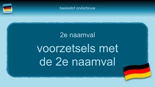 Bijles Duits grammatica 33 voorzetsels 2e naamval [upl. by Silverstein]