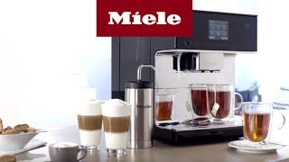 Kaffee und Teespezialitäten aus dem StandKaffeevollautomaten CM7  Miele [upl. by Parks]