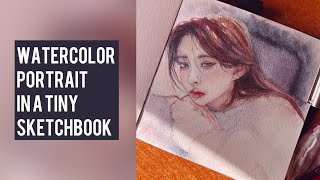 Watercolor Portrait Speedpaint💁🏻‍♀️✨ [upl. by Powers]