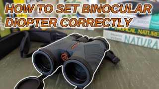 How to Adjust the Diopter Setting on Your Binocular Correctly [upl. by Annert498]