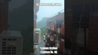 Stuck in Dormitory Typhoon in Taiwan Krathon Typhoon No 18 kaohsiung typhoonupdate taiwan [upl. by Akela]