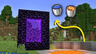 Obsidyen Kazmadan Nether Portalı Yapımı  Minecraft [upl. by Janicki381]