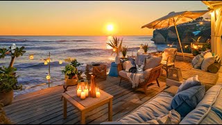 Relaxing Bossa Nova Jazz in a Cozy Seaside Café Smooth Jazz Music for Rest WorkInspiration Sleep [upl. by Oinigih]