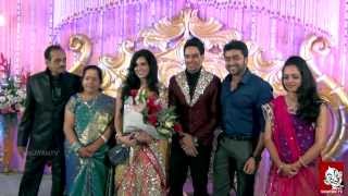 Actor Bharath  Jeshly Wedding Reception [upl. by Anitsuga]