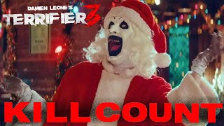 Terrifier 3 2024 Kill Count Youtube Friendly 🎅🏻🎅🏻🗡️🚿🎄 [upl. by Hoehne393]