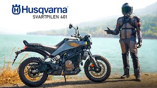 Husqvarna Svartpilen 401  First Ride Review [upl. by Raney]