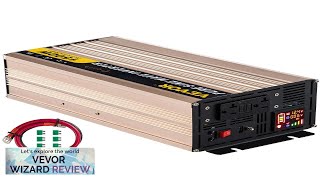 VEVOR Pure Sine Wave Inverter 1500 Watt Power Inverter DC 12V Review [upl. by Oninrutas]