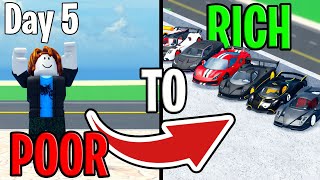 🔥BROKE TO RICH in Car Dealership Tycoon DAY 5 cardealershiptycoon roblox [upl. by Tiebold]