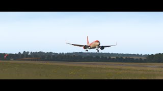 XPlane 11  Toliss A321 NEO Easyjet Landing HD [upl. by Daren]