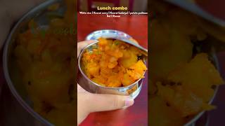 Today Lunchbox recipe Keerai kdaiyal with potato podimas amp paruppu dal shortsfeed lunchideas [upl. by Esirahc678]