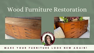 Wood Furniture Restoration Old to New Again furniturerestoration restoredfurniture diy [upl. by Foulk]