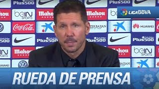 Rueda de prensa de Simeone tras el Atlético de Madrid 12 FC Barcelona [upl. by Keifer]