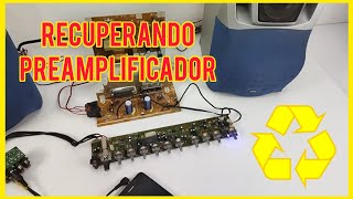 Recuperando preamplificador para uso con amplificador de minicomponente [upl. by Rees]