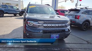 2022 Ford Bronco Sport Badlands Harvard Woodstock Belvedere Beloit Rockford [upl. by Vola]