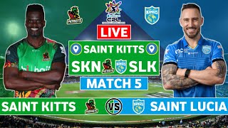 CPL 2024 Live Saint Kitts amp Nevis Patriots vs Saint Lucia Kings Live  SKN vs SLK Live Commentary [upl. by Lotsirb260]