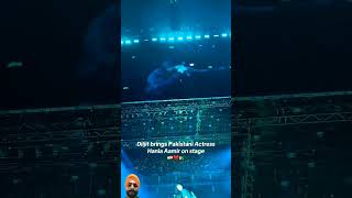 Diljit dosanjh and haina Aamir meet on stage from dilluminate show 2024 London🇬🇧 diljitdosanjh [upl. by Neilla637]