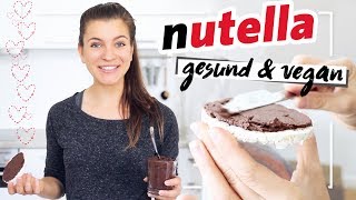 Gesunde Nutella  Vegan Gesund amp ohne Zucker  Neuer Trend Schoko Hummus [upl. by Yerffoej851]