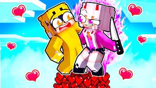 Surviving one HEART BLOCK With YANDERE in Minecraft [upl. by Zerla896]