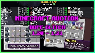 Minecraft 50 PLAYERS Auction House DUPE GLITCH  120  121  2024 DUPE NEW [upl. by Eey]