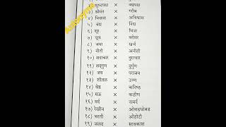 Antonyms Marathi words with opposite meaning [upl. by Tra]