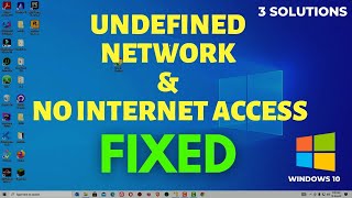 Fix Unidentified Network No Internet Access  Solution to Fix No Internet Issues on Windows 10 [upl. by Armilla730]