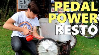 PEDAL POWER Revamping and restoring a unique homebuilt pedal car [upl. by Logan78]