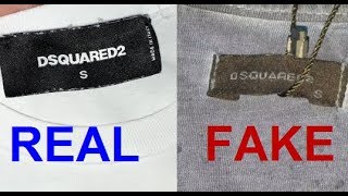 Real vs Fake Dsquared2 T shirt How to spot fake Dsquared [upl. by Noid]