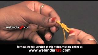 Single Thread Wristband  How To Make Wristband  Webindia123com [upl. by Notrom]